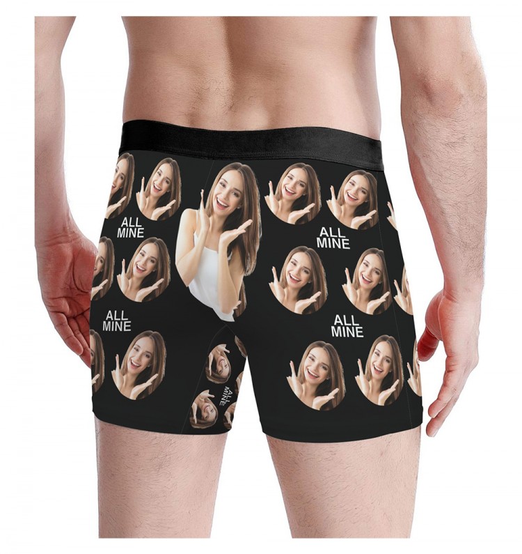 オーダーメイド 写真入りボクサーブリーフ メンズ 吸汗速乾 ストレッチ バレンタインギフト 誕生日プレゼント オリジナルデザイン 17