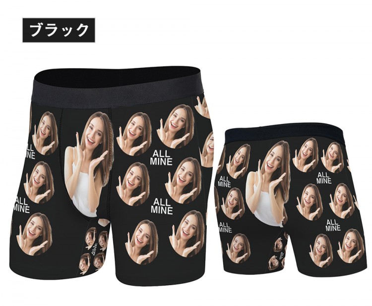 オーダーメイド 写真入りボクサーブリーフ メンズ 吸汗速乾 ストレッチ バレンタインギフト 誕生日プレゼント オリジナルデザイン 18