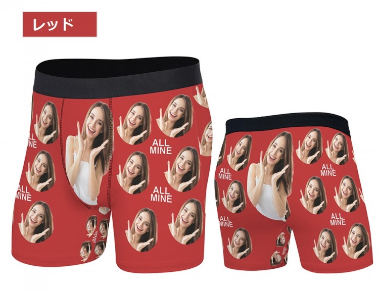 オーダーメイド 写真入りボクサーブリーフ メンズ 吸汗速乾 ストレッチ バレンタインギフト 誕生日プレゼント オリジナルデザイン 20