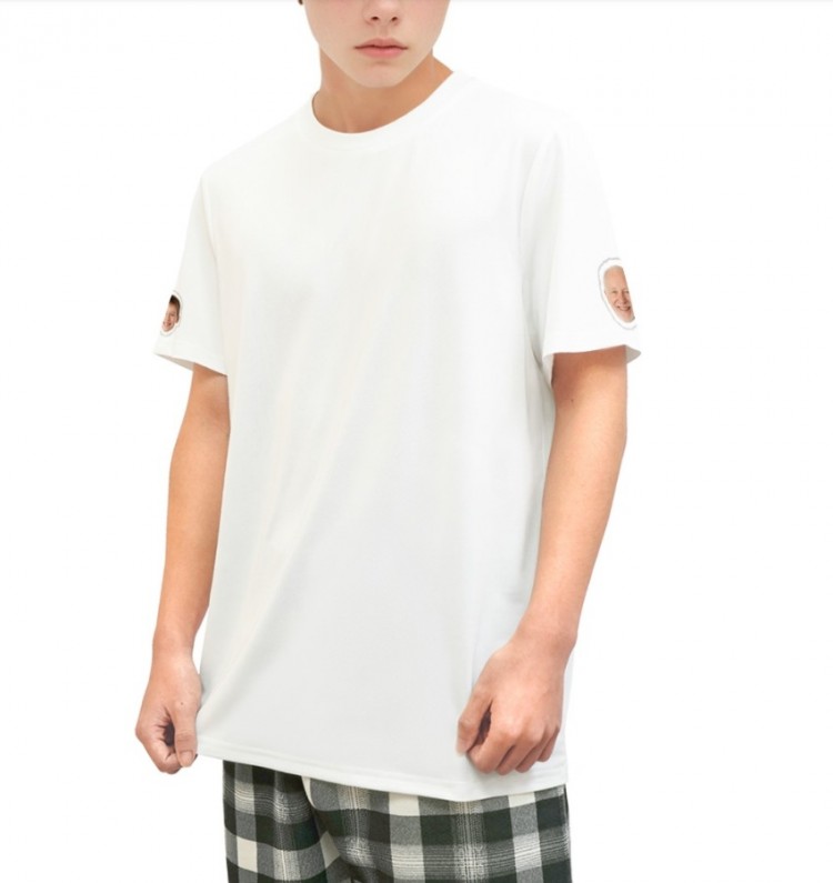 AI合成写真Tシャツ オーダーメイド 幼少期・老年 未来・過去 半袖 記念日・誕生日プレゼント 家族・恋人・友達と ユニセックス 7