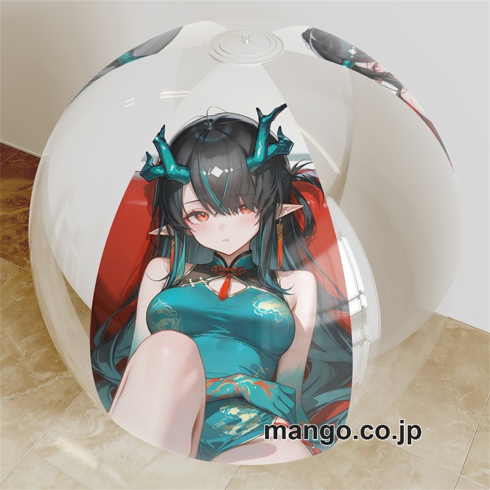 アニメ キャラクター ビーチボール【アークナイツ】シー 海洋ボール PVC製 キャラクターグッズ コレクション用｜等身大エアクッション ビッグサイズ PVC製 アニメグッズ