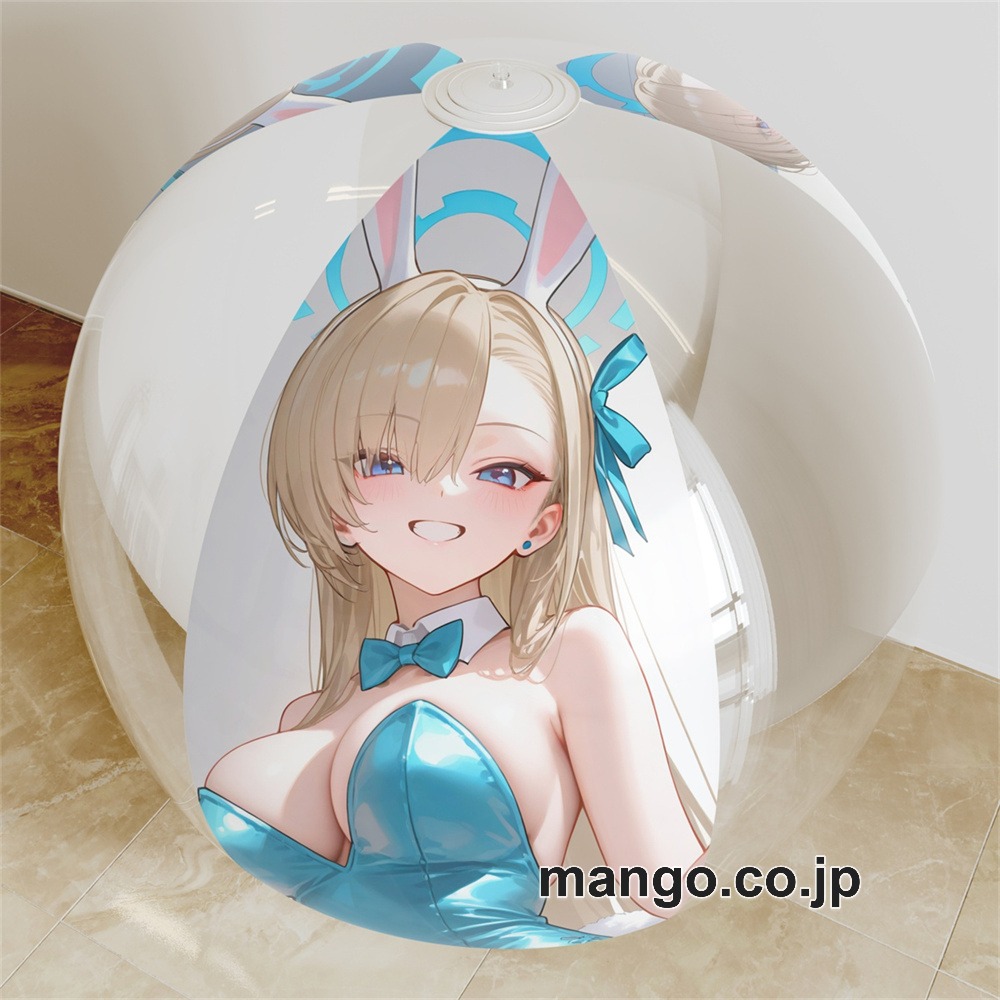 アニメ キャラクター ビーチボール【ブルーアーカイブ】一之瀬アスナ 海洋ボール PVC製 キャラクターグッズ コレクション用｜PVC エアクッション 等身大サイズ 立体ディスプレイ