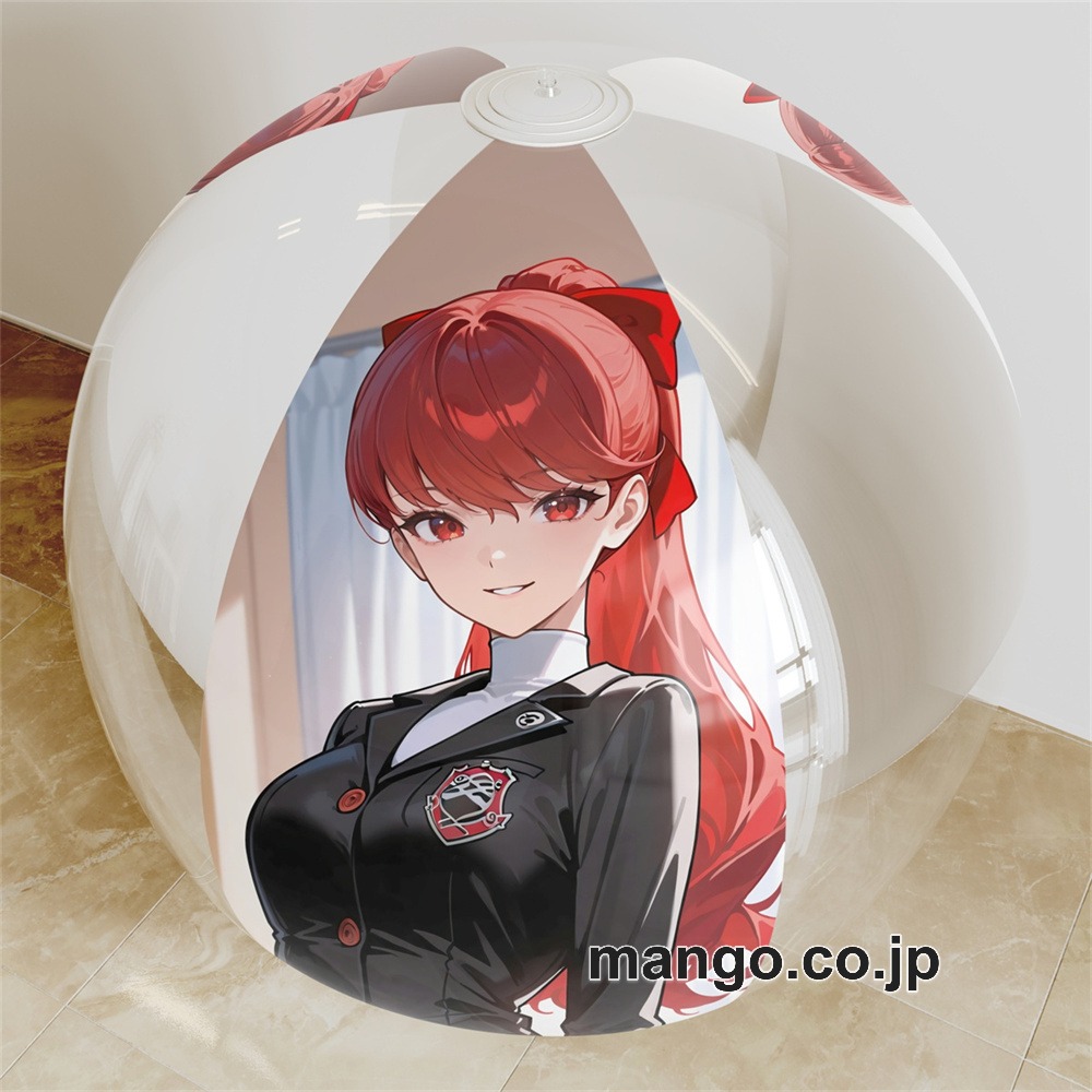 アニメ キャラクター ビーチボール【ペルソナ5】芳澤かすみ 海洋ボール PVC製 キャラクターグッズ コレクション用 等身大ビニールクッション 抱き枕 アニメ・キャラグッズ