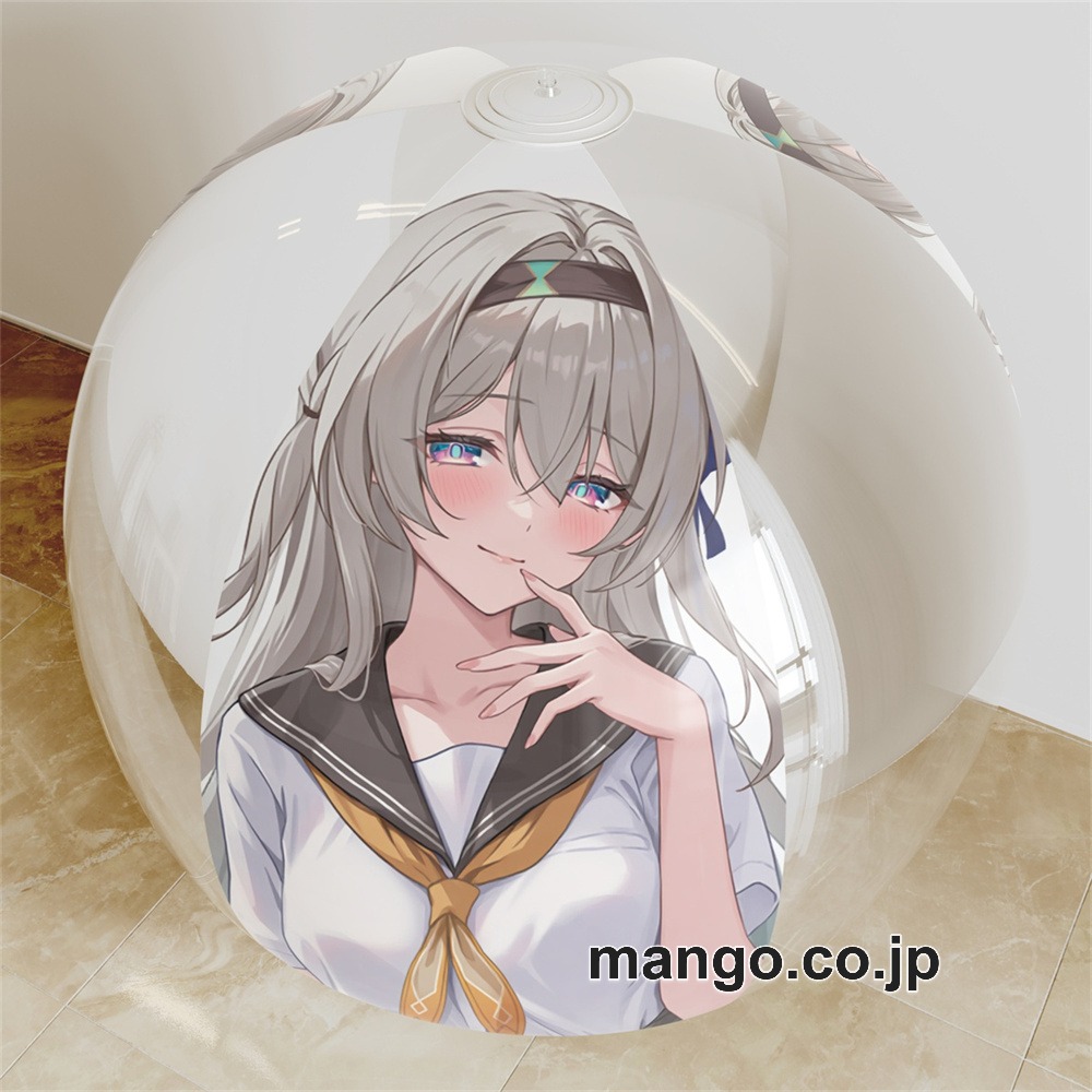 アニメ キャラクター ビーチボール【崩壊スターレイル】ホタル 海洋ボール PVC製 キャラクターグッズ コレクション用 ビッグサイズ 等身大クッション 立体キャラクターアイテム