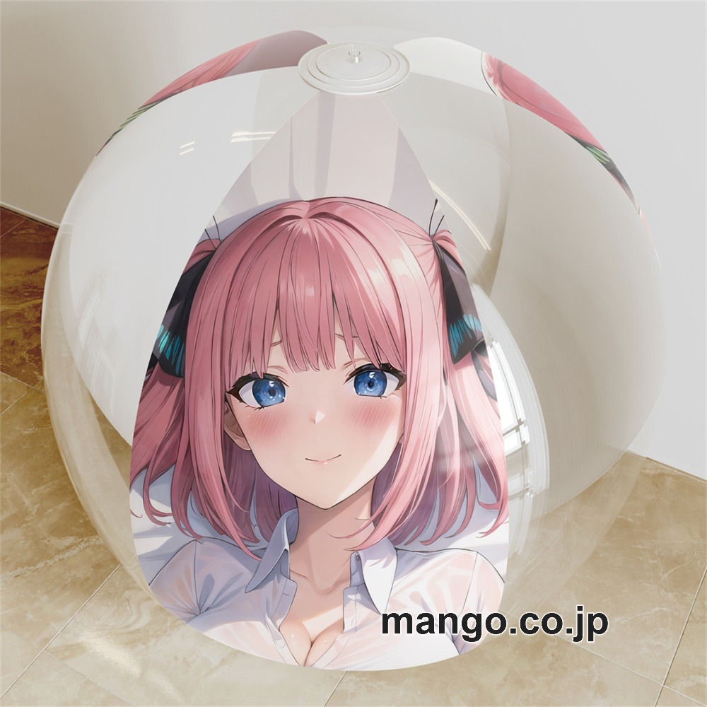 アニメ キャラクター ビーチボール【五等分の花嫁】中野二乃 海洋ボール PVC製 キャラクターグッズ コレクション用 等身大ビニールクッション 抱き枕 アニメ・キャラグッズ