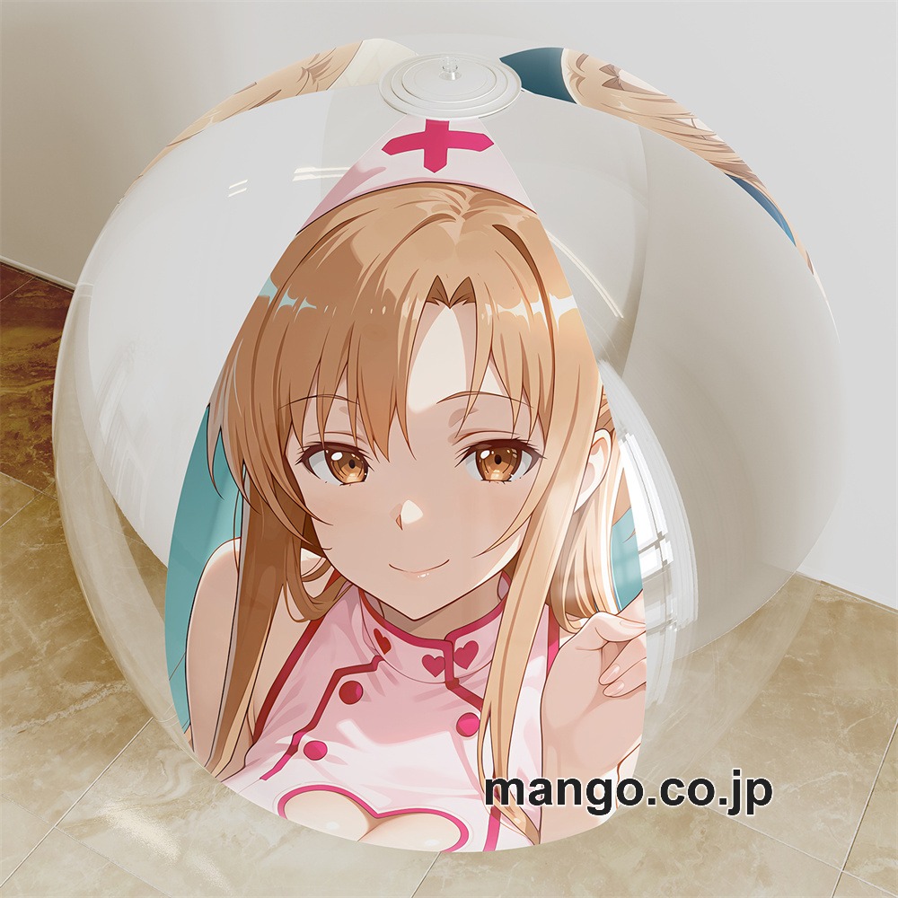 アニメ キャラクター ビーチボール【SAO】アスナ 海洋ボール PVC製 キャラクターグッズ コレクション用 等身大ビニールクッション 抱き枕 アニメ・キャラグッズ