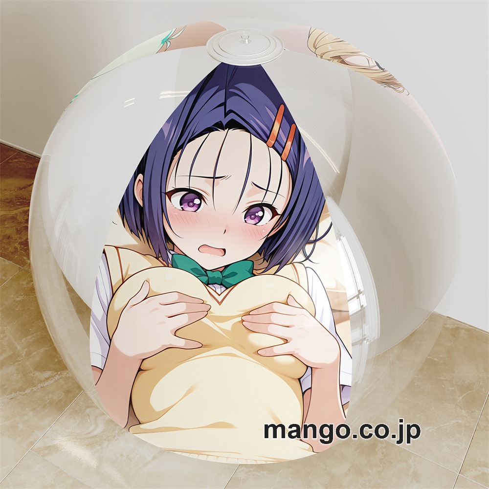 アニメ キャラクター ビーチボール【ToLOVEる】西連寺春菜 籾岡里紗 霧崎恭子 海洋ボール PVC製 キャラクターグッズ コレクション用｜PVC エアクッション 等身大サイズ 立体ディスプレイ