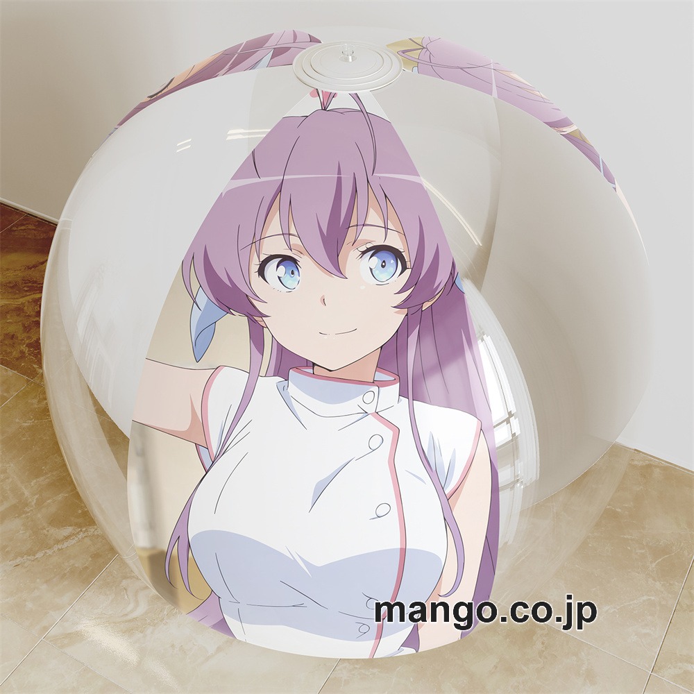 アニメ キャラクター ビーチボール【龍ヶ嬢七々々の埋蔵金】龍ヶ嬢七々々 海洋ボール PVC製 キャラクターグッズ コレクション用｜PVC エアクッション 等身大サイズ 立体ディスプレイ