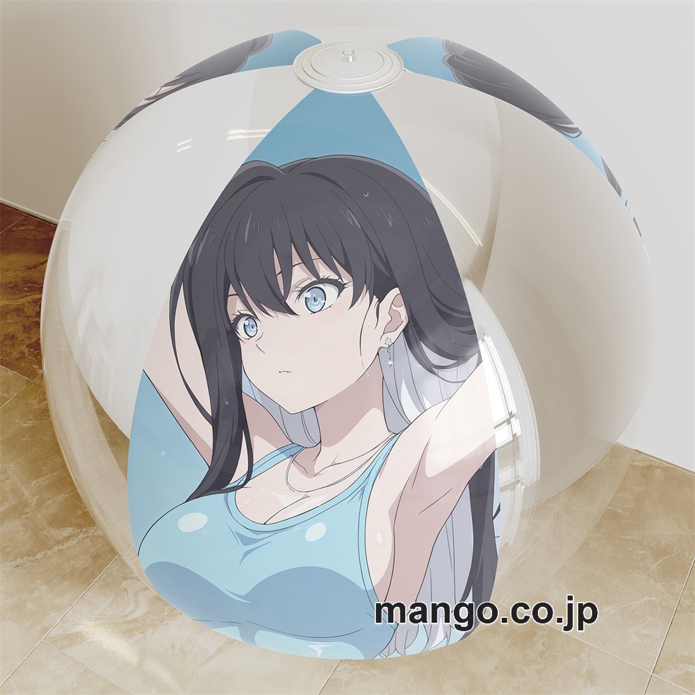 アニメ キャラクター ビーチボール【虚構推理】雪女 海洋ボール PVC製 キャラクターグッズ コレクション用 ビッグサイズ 等身大クッション 立体キャラクターアイテム