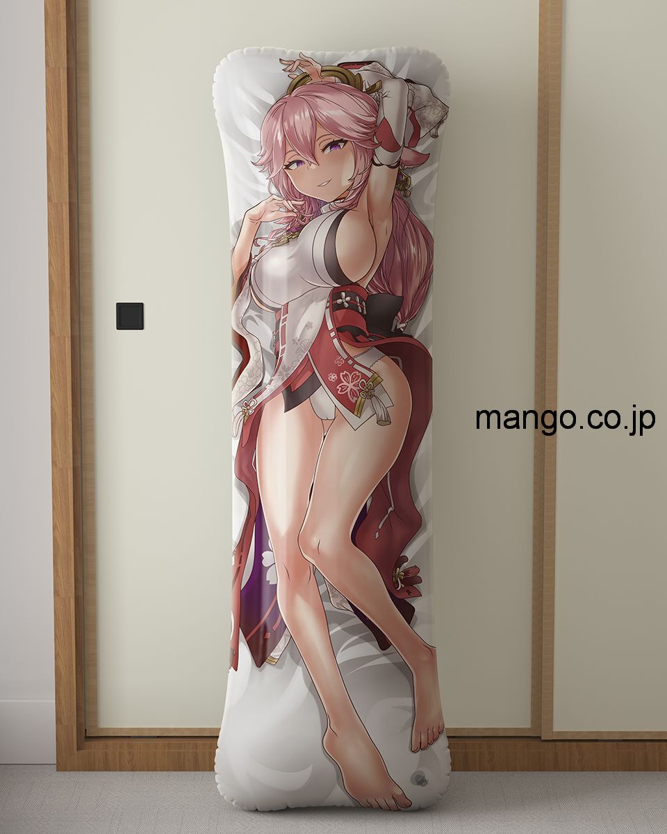 【過激 R18禁】アニメ抱き枕カバー 【原神】 八重神子 大型クッション キャラクターグッズ PVC製 コレクション用｜等身大PVC エアクッション 抱き枕カバー キャラクターグッズ