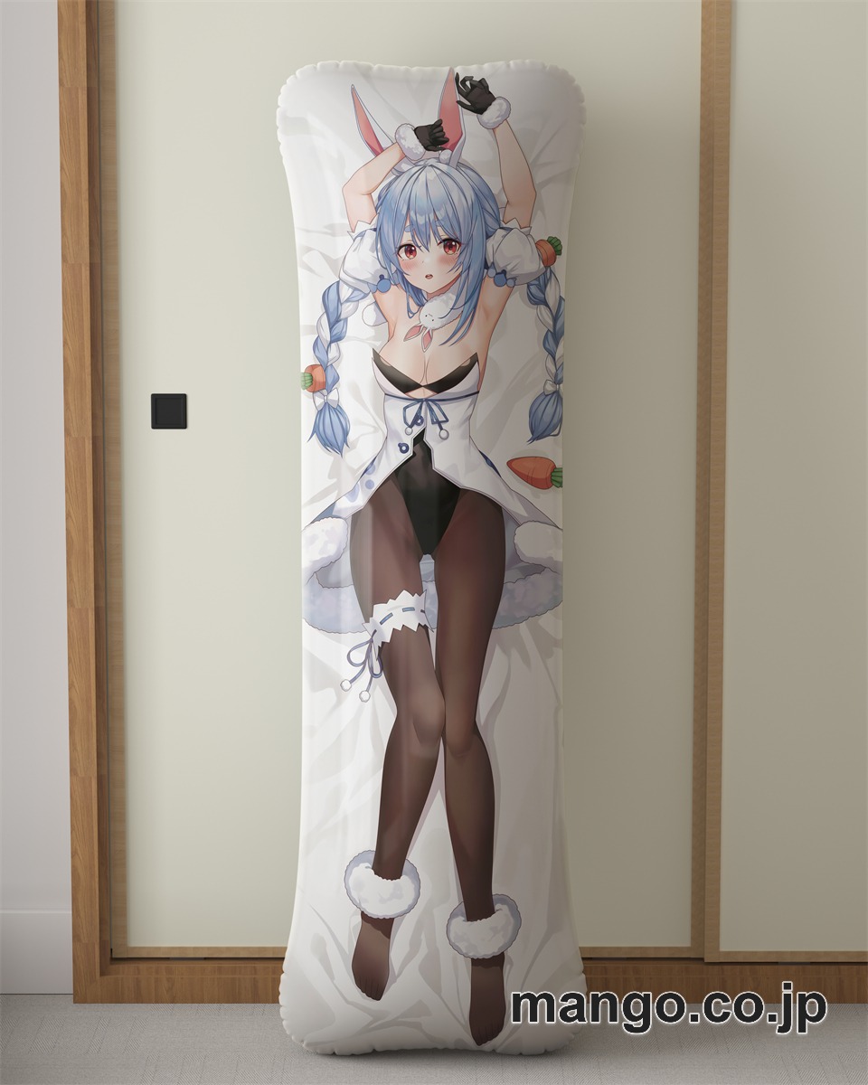 アニメ抱き枕カバー【バーチャルYoutuber】兎田ぺこら大型クッションキャラクターグッズPVC製コレクション用 ビッグサイズ 等身大クッション 立体キャラクターアイテム 2
