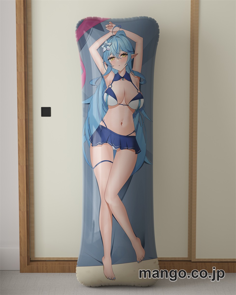 アニメ抱き枕カバー【バーチャルYoutuber】雪花ラミィ大型クッションキャラクターグッズPVC製コレクション用｜等身大エアクッション ビッグサイズ PVC製 アニメグッズ 2