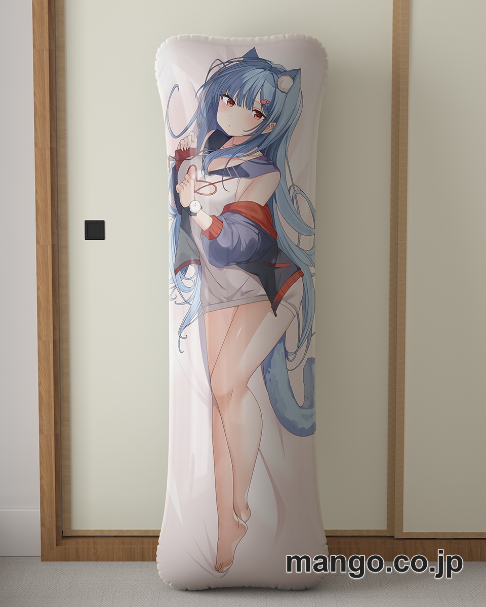 アニメ抱き枕カバー【バーチャルYoutuber】「始解ゆゑ」大型クッションキャラクターグッズPVC製コレクション用｜PVC エアクッション 等身大サイズ 立体ディスプレイ 2