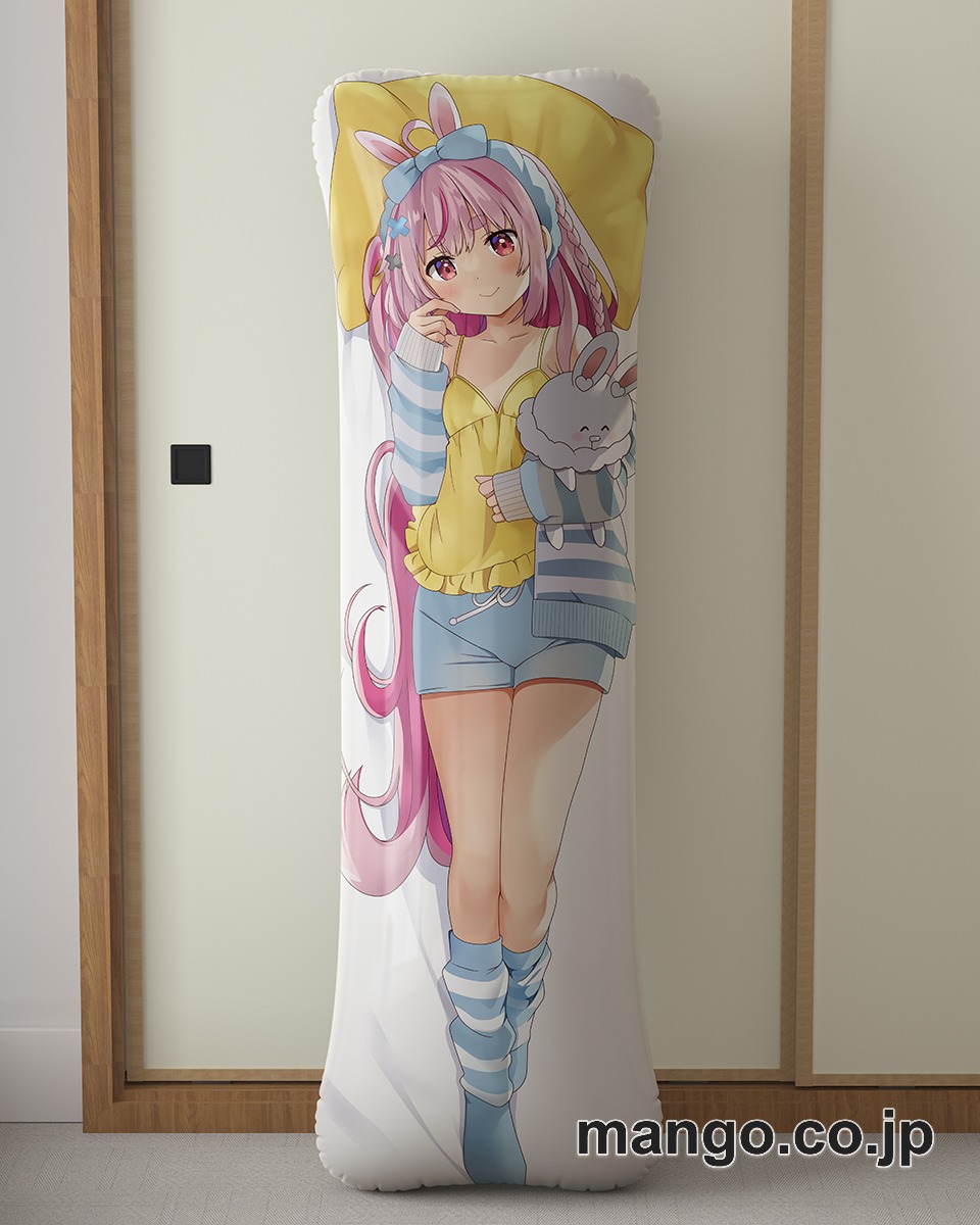 アニメ抱き枕カバー【バーチャルYoutuber】兎鞠まり大型クッションキャラクターグッズPVC製コレクション用 等身大ビニールクッション 抱き枕 アニメ・キャラグッズ 2