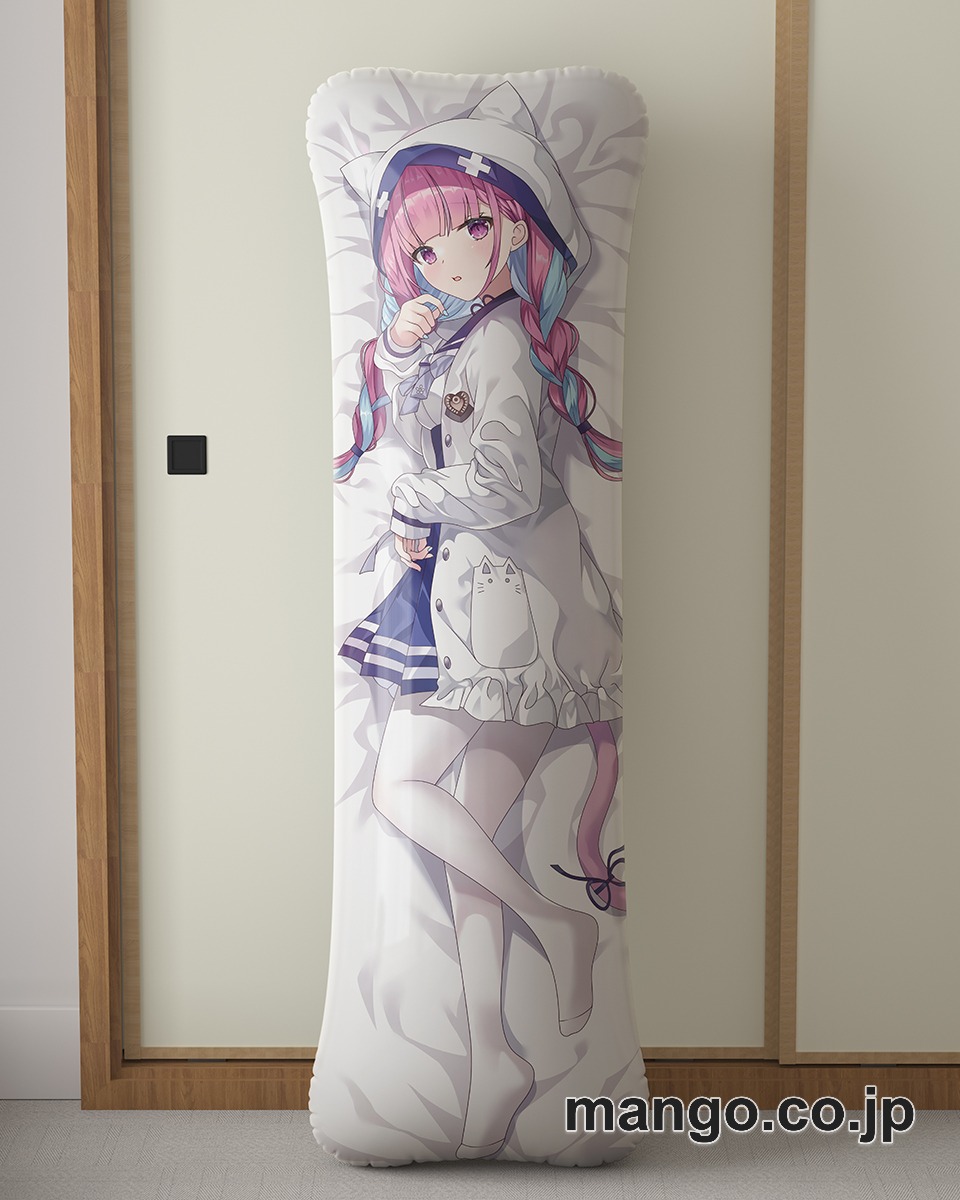 アニメ抱き枕カバー【バーチャルYoutuber】湊あくあ大型クッションキャラクターグッズPVC製コレクション用 ビッグサイズ 等身大クッション 立体キャラクターアイテム 2