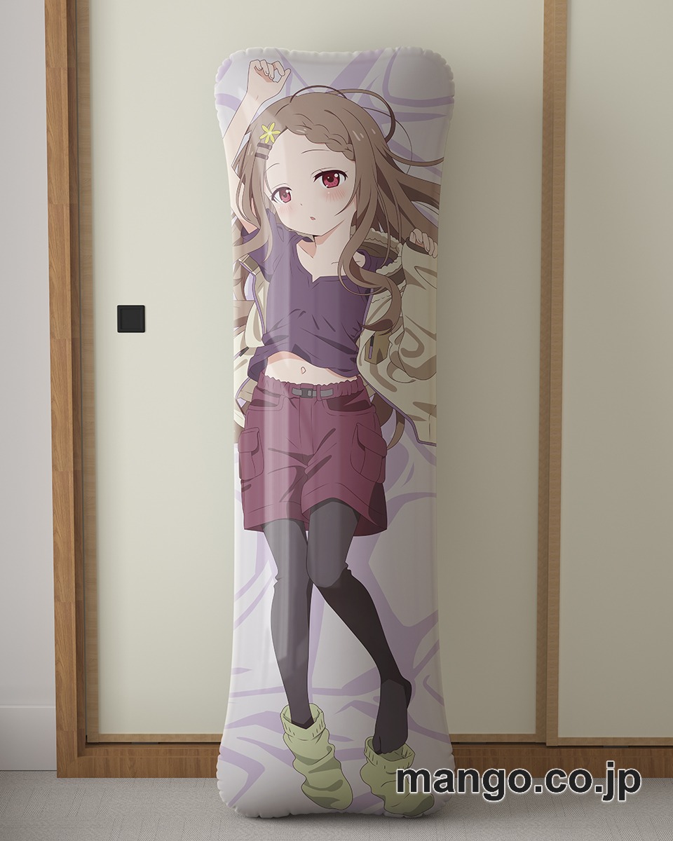 アニメ抱き枕カバー【ヤマノススメ】青羽ここな大型クッションキャラクターグッズPVC製コレクション用｜PVC エアクッション 等身大サイズ 立体ディスプレイ 2
