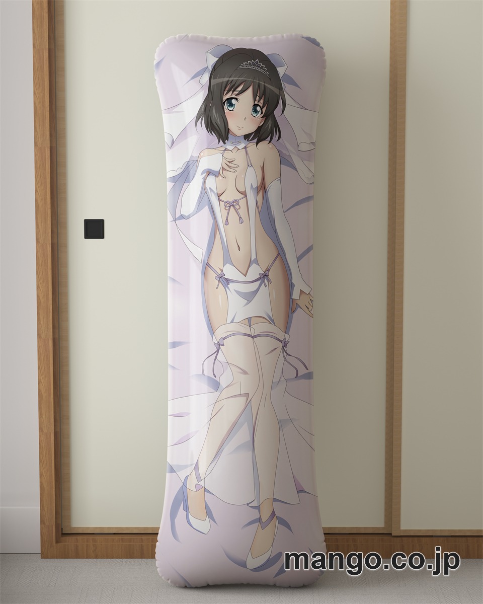 アニメ抱き枕カバー【戦姫絶唱シンフォギア】ウエディングビキニ小日向未来大型クッションキャラクターグッズPVC製コレクション用｜空気ビニール製 等身大抱き枕 コレクション向けグッズ