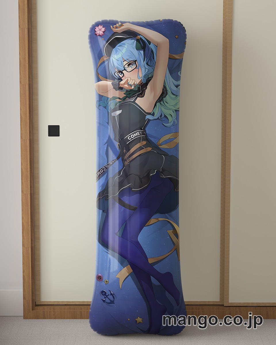 アニメ抱き枕カバー【バーチャルYoutuber】星街すいせい大型クッションキャラクターグッズPVC製コレクション用 ビッグサイズ 等身大クッション 立体キャラクターアイテム