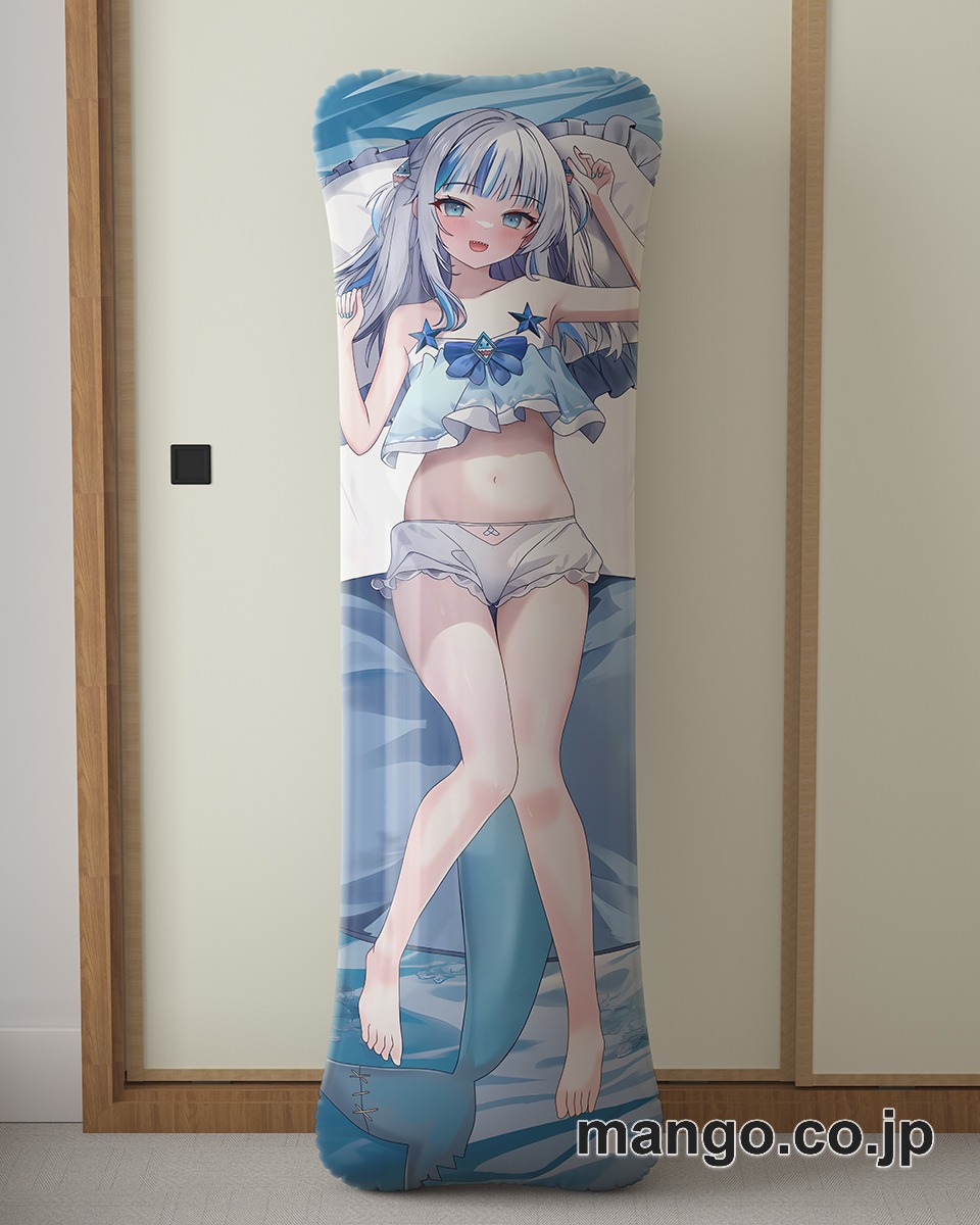 アニメ抱き枕カバー【バーチャルYoutuber】がうるぐら大型クッションキャラクターグッズPVC製コレクション用｜等身大エアクッション ビッグサイズ PVC製 アニメグッズ 2