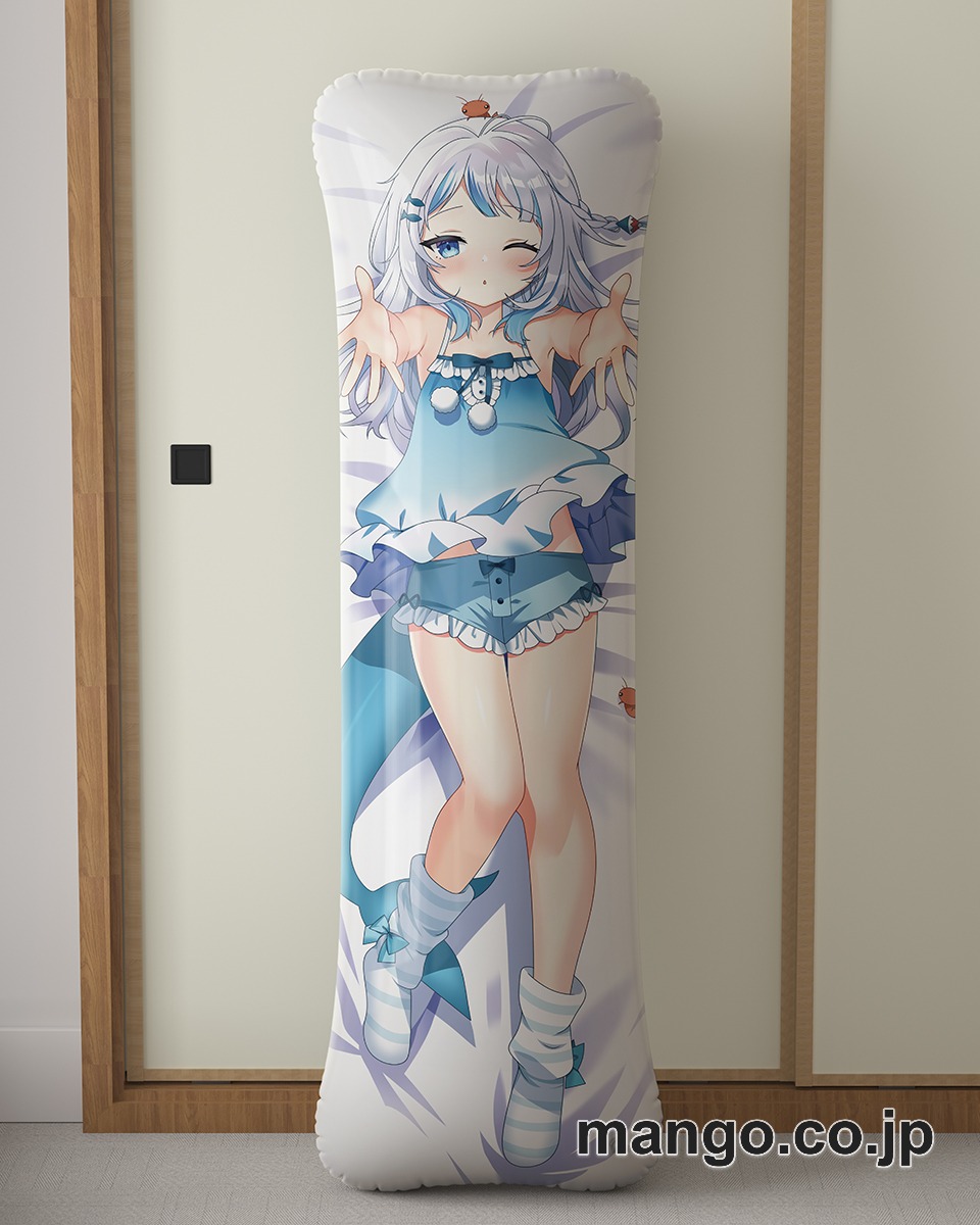 アニメ抱き枕カバー【バーチャルYoutuber】がうるぐら大型クッションキャラクターグッズPVC製コレクション用｜空気ビニール製 等身大抱き枕 コレクション向けグッズ