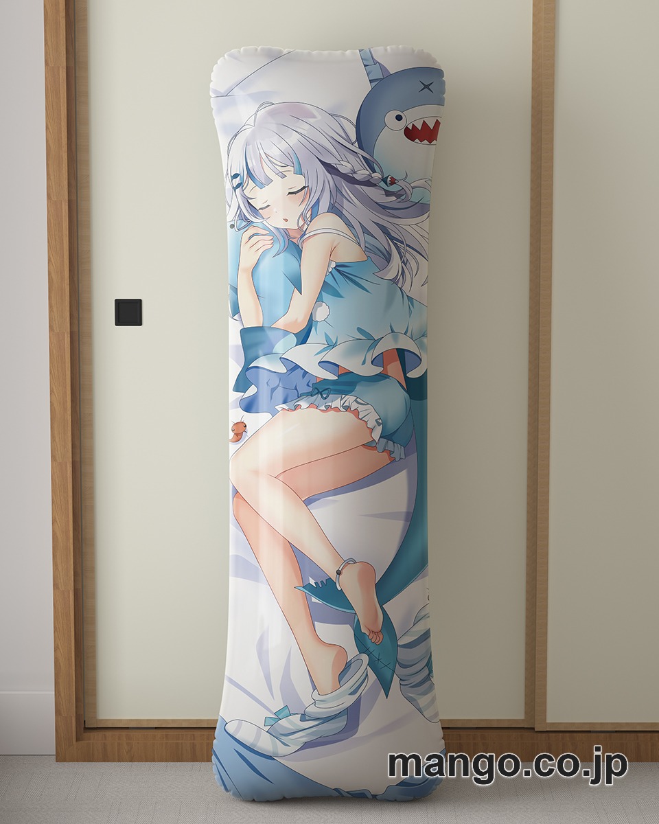 アニメ抱き枕カバー【バーチャルYoutuber】がうるぐら大型クッションキャラクターグッズPVC製コレクション用｜空気ビニール製 等身大抱き枕 コレクション向けグッズ 2