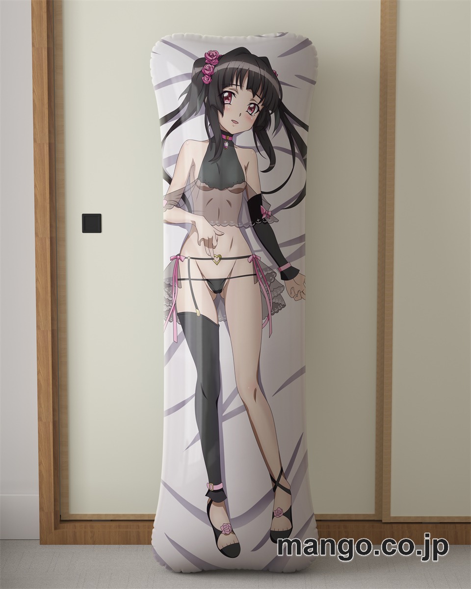 アニメ抱き枕カバー【戦姫絶唱シンフォギア】ブラックウエディングビキニ月読調大型クッションキャラクターグッズPVC製コレクション用｜空気ビニール製 等身大抱き枕 コレクション向けグッズ