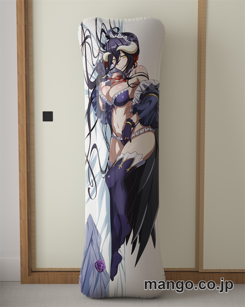 アニメ抱き枕カバー【オーバーロード】アルベド大型クッションキャラクターグッズPVC製コレクション用｜等身大エアクッション ビッグサイズ PVC製 アニメグッズ 2