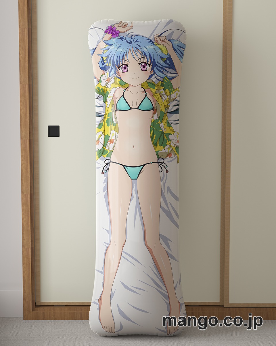 アニメ抱き枕カバー【魔法少女リリカルなのは】レヴィ大型クッションキャラクターグッズPVC製コレクション用｜空気ビニール製 等身大抱き枕 コレクション向けグッズ