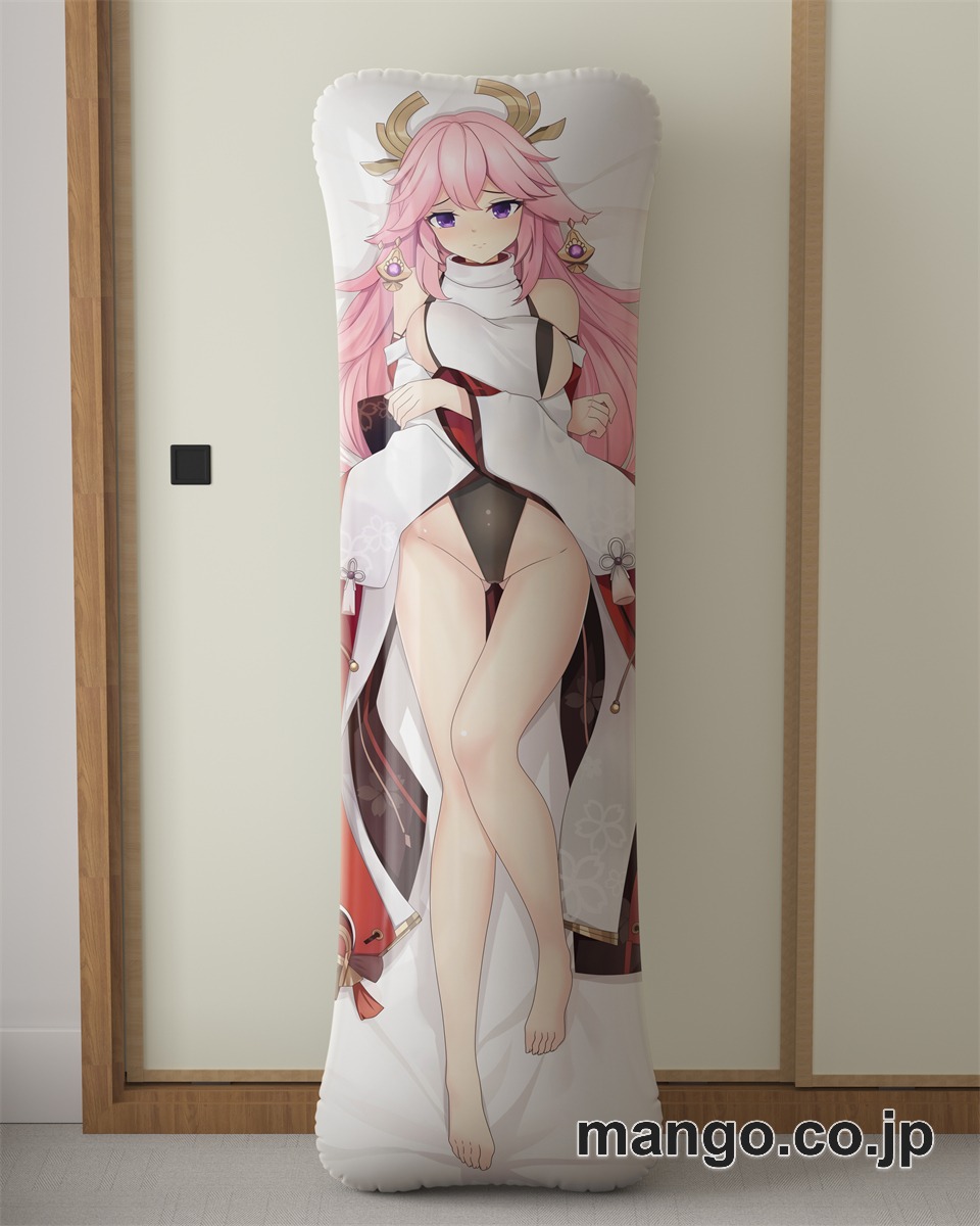 アニメ抱き枕カバー原神八重神子大型クッションキャラクターグッズPVC製コレクション用 等身大ビニールクッション 抱き枕 アニメ・キャラグッズ 2