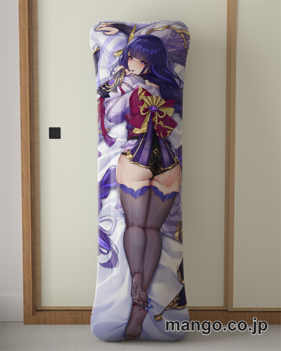 アニメ抱き枕カバー【原神】雷電将軍大型クッションキャラクターグッズPVC製コレクション用｜空気ビニール製 等身大抱き枕 コレクション向けグッズ 2