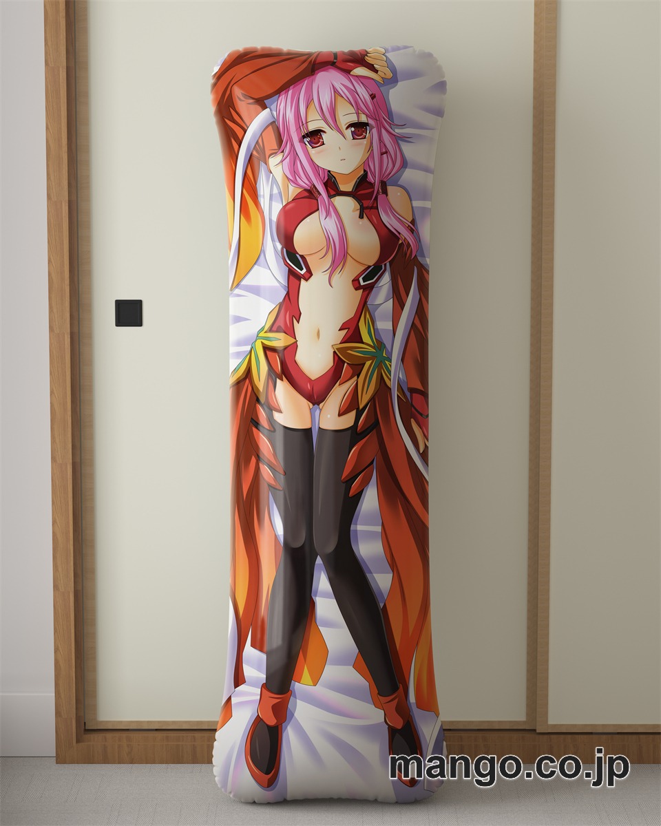 アニメ抱き枕カバー【ギルティクラウン】楪いのり大型クッションキャラクターグッズPVC製コレクション用｜PVC エアクッション 等身大サイズ 立体ディスプレイ