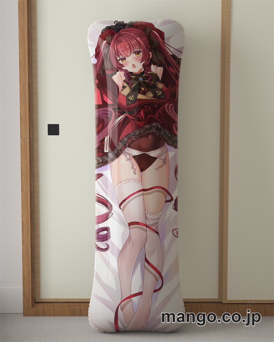 アニメ抱き枕カバー【バーチャルYoutuber】マリン船長大型クッションキャラクターグッズPVC製コレクション用｜空気ビニール製 等身大抱き枕 コレクション向けグッズ 2