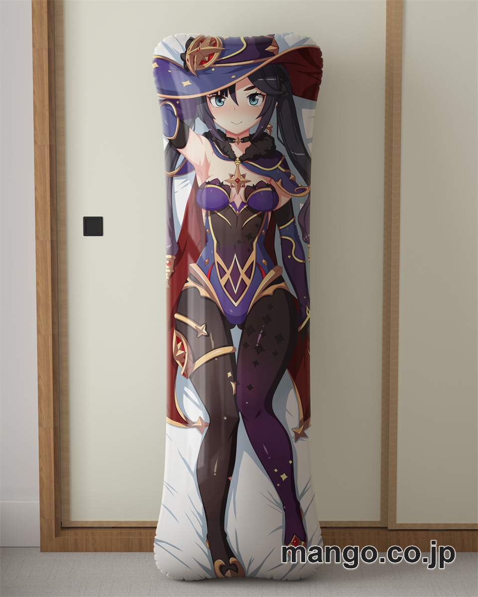 アニメ抱き枕カバー【原神】モナ大型クッションキャラクターグッズPVC製コレクション用｜等身大エアクッション ビッグサイズ PVC製 アニメグッズ