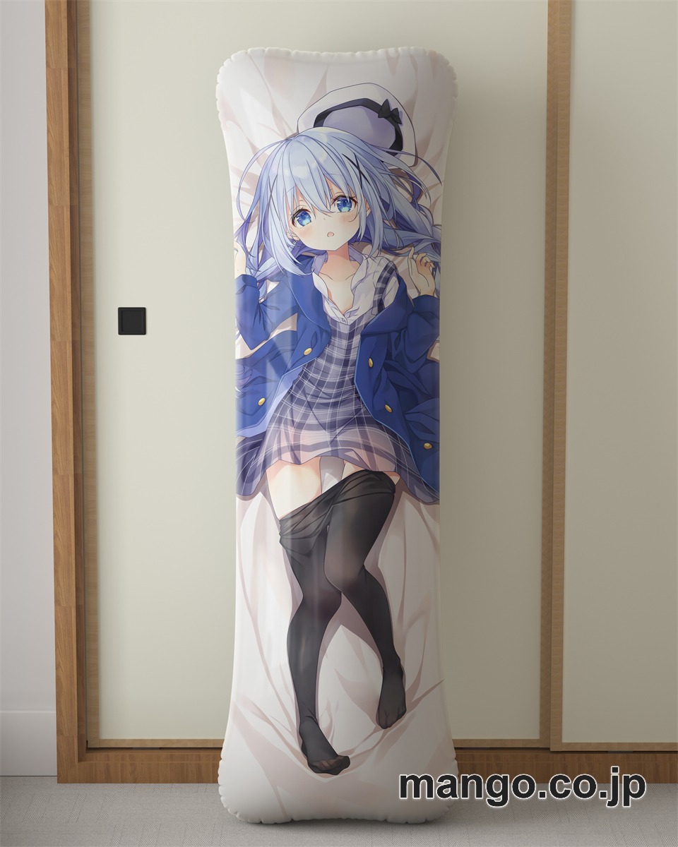 アニメ抱き枕カバー【ご注文はうさぎですか？】チノ大型クッションキャラクターグッズPVC製コレクション用 等身大 抱き枕 空気ビニール製 キャラクターグッズ