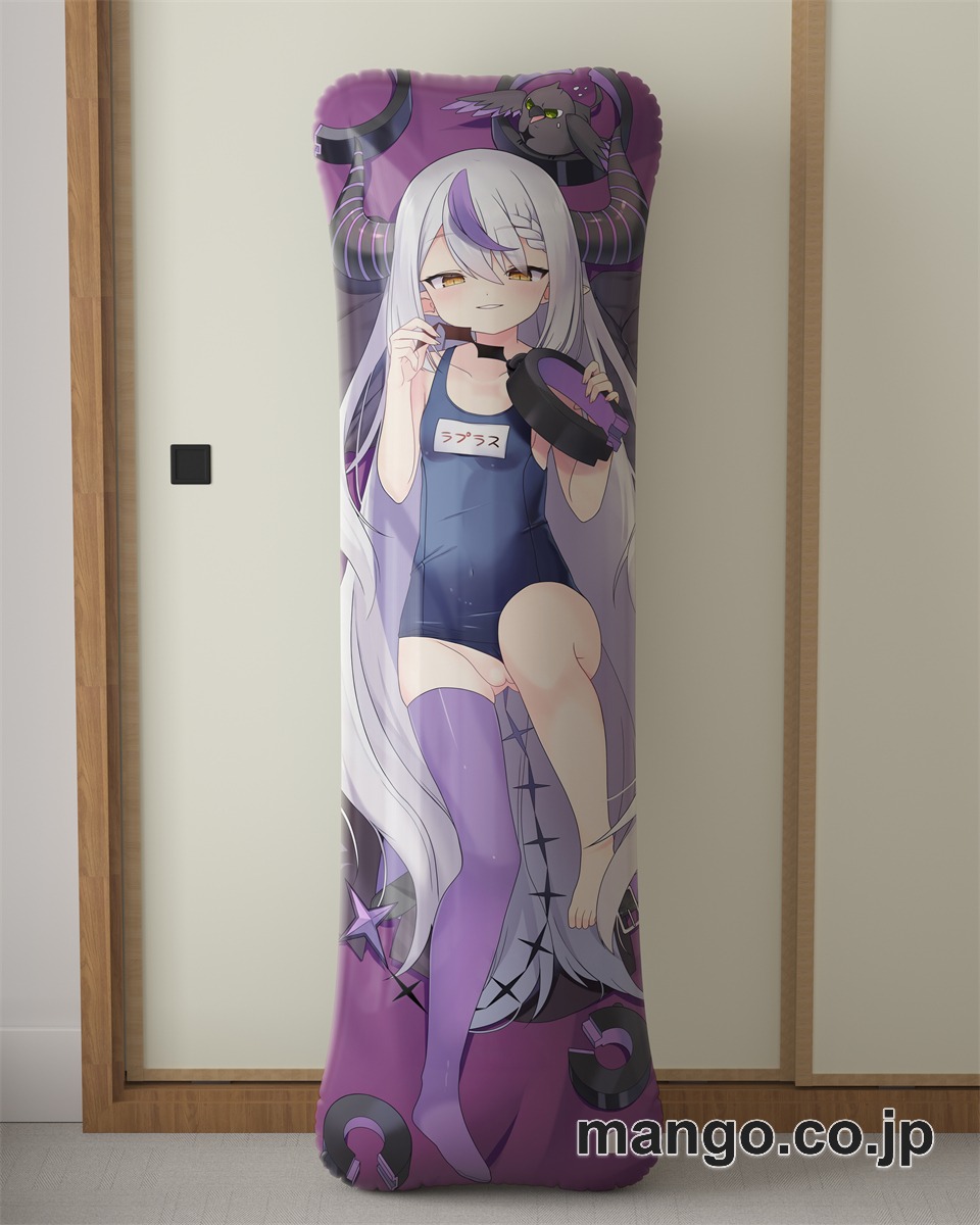 アニメ抱き枕カバー【バーチャルYoutuber】ラプラス大型クッションキャラクターグッズPVC製コレクション用｜PVC エアクッション 等身大サイズ 立体ディスプレイ 2
