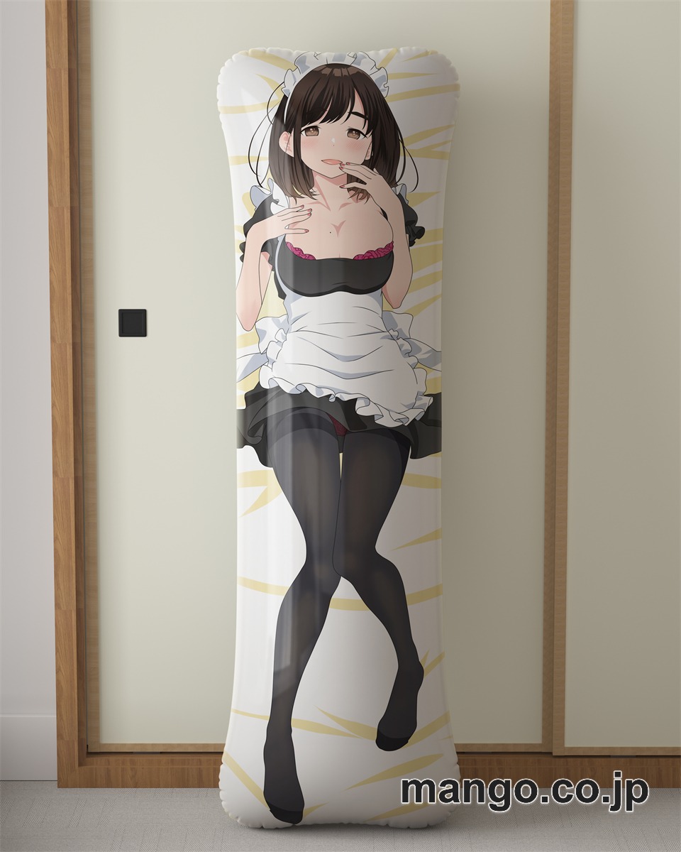 アニメ抱き枕カバー【がんばれ同期ちゃん】後輩ちゃん大型クッションキャラクターグッズPVC製コレクション用｜PVC エアクッション 等身大サイズ 立体ディスプレイ 2