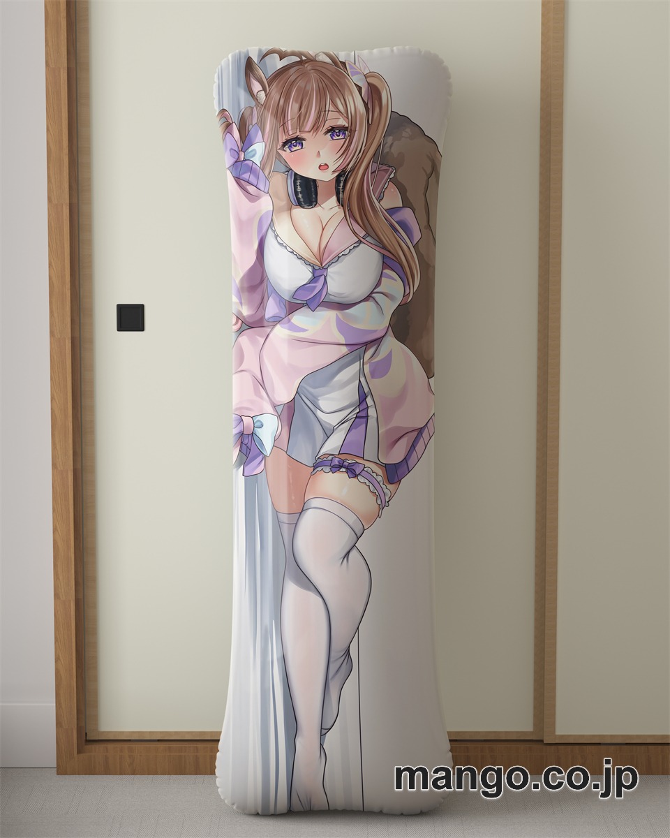 アニメ抱き枕カバー【バーチャルYoutuber】芽森つむぎ大型クッションキャラクターグッズPVC製コレクション用｜PVC エアクッション 等身大サイズ 立体ディスプレイ 2