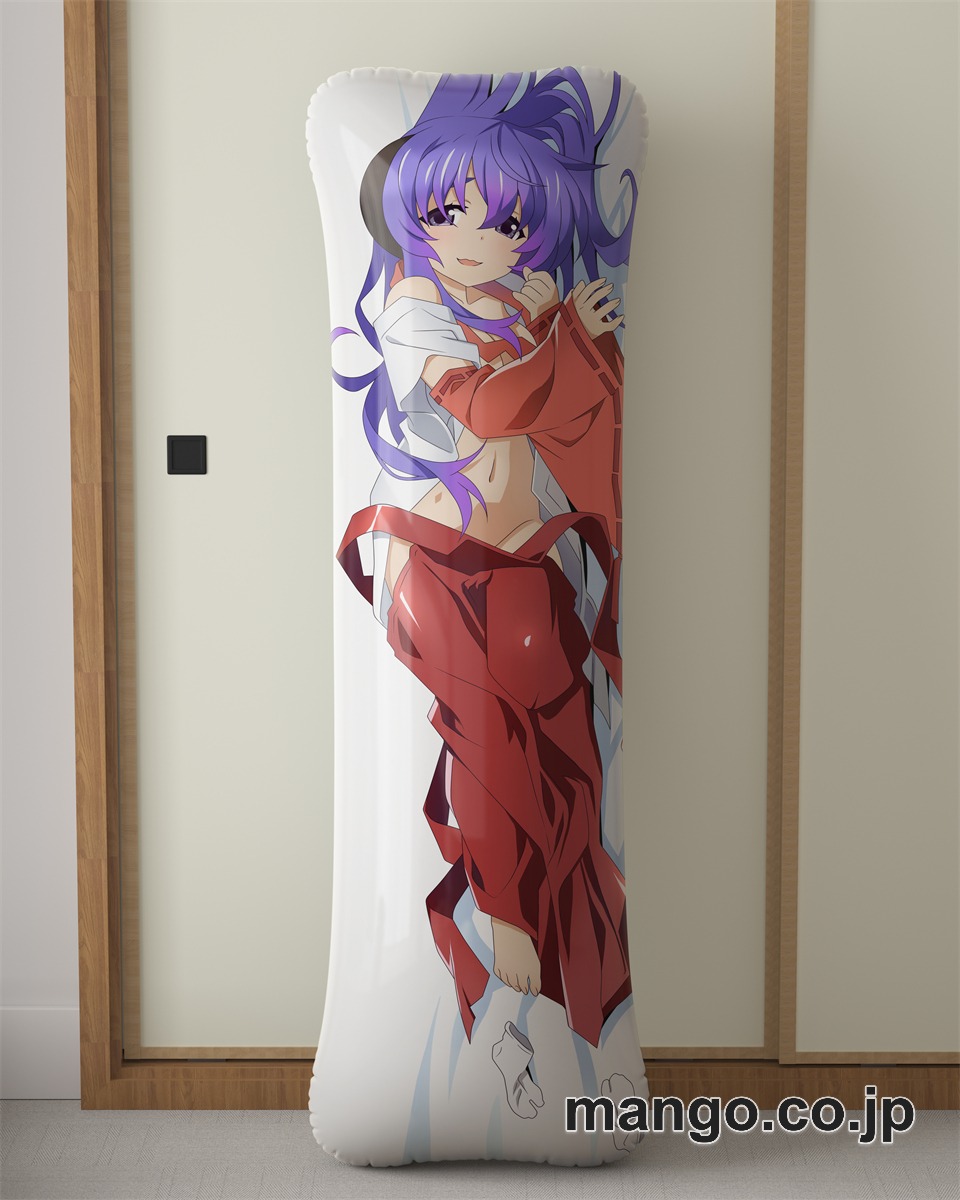 アニメ抱き枕カバー【ひぐらしのなく頃に】羽生巫女服Ver大型クッションキャラクターグッズPVC製コレクション用 等身大 抱き枕 空気ビニール製 キャラクターグッズ 2
