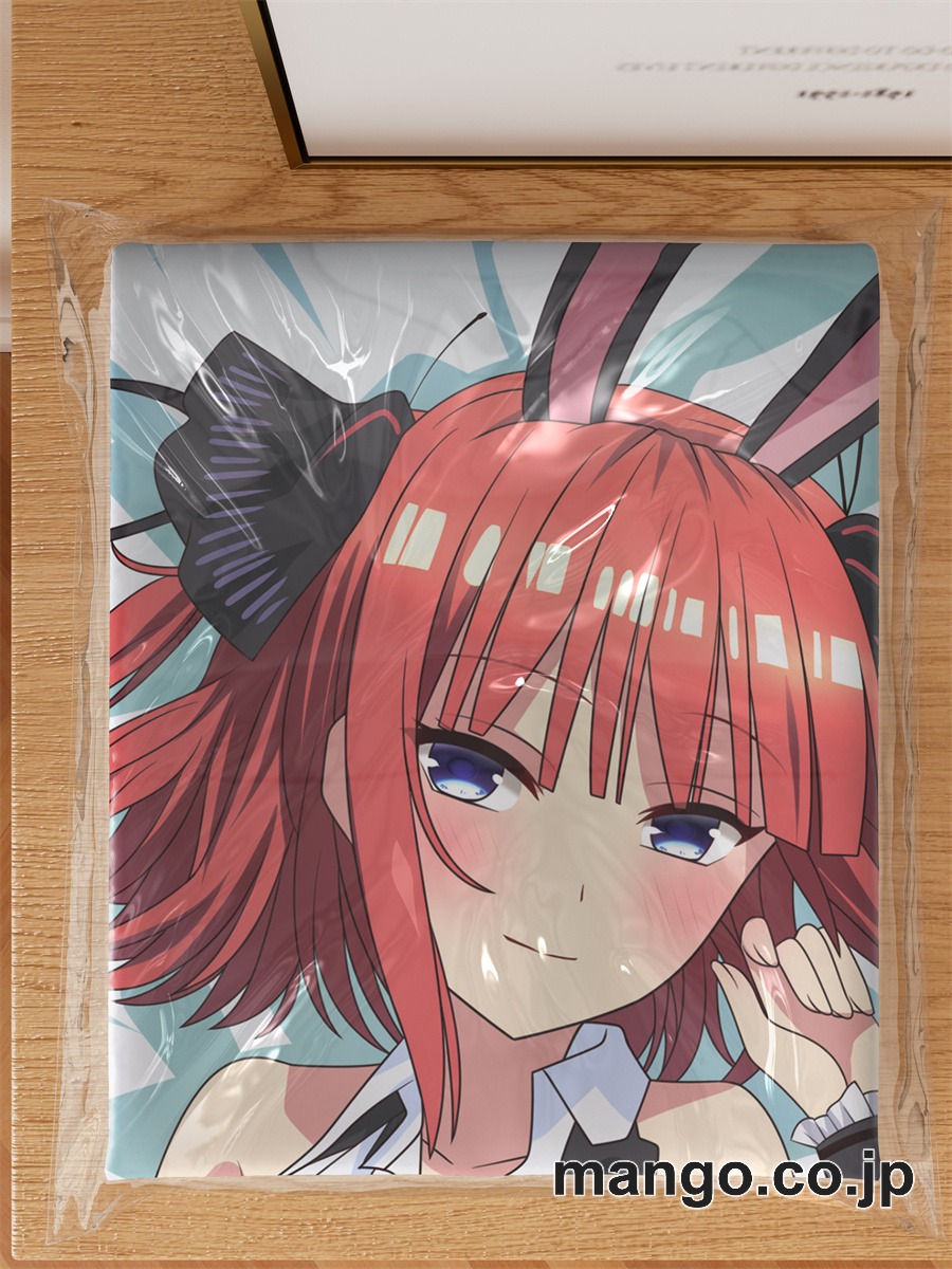 アニメ抱き枕カバー五等分の花嫁バニーガール中野二乃大型クッションキャラクターグッズPVC製コレクション用 ビッグサイズ 等身大クッション 立体キャラクターアイテム 3
