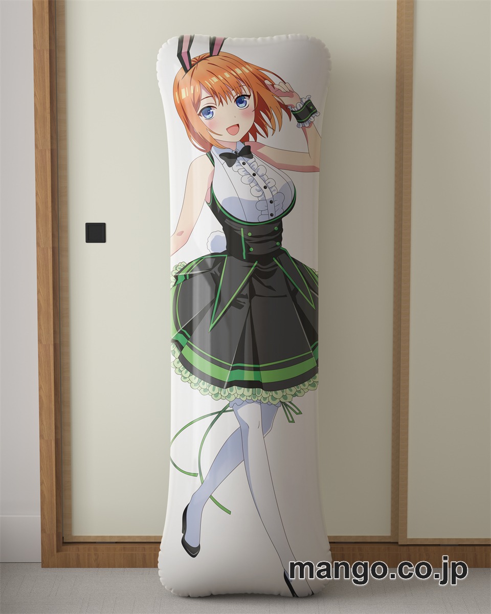 アニメ抱き枕カバー五等分の花嫁バニーガール中野四葉大型クッションキャラクターグッズPVC製コレクション用｜空気ビニール製 等身大抱き枕 コレクション向けグッズ 2