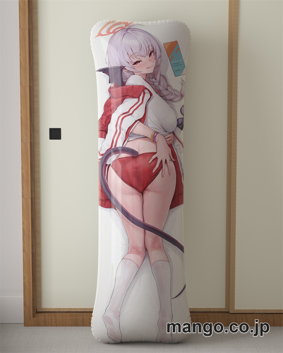 アニメ抱き枕カバー[ブルーアーカイブ]黒舘ハルナ大型クッションキャラクターグッズPVC製コレクション用 等身大 抱き枕 空気ビニール製 キャラクターグッズ 2