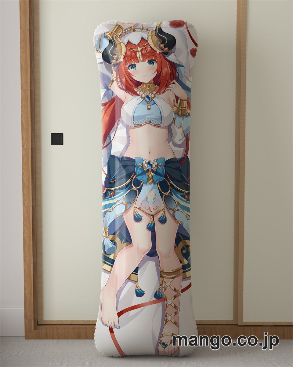アニメ抱き枕カバー[原神]ニィロウ大型クッションキャラクターグッズPVC製コレクション用｜等身大エアクッション ビッグサイズ PVC製 アニメグッズ