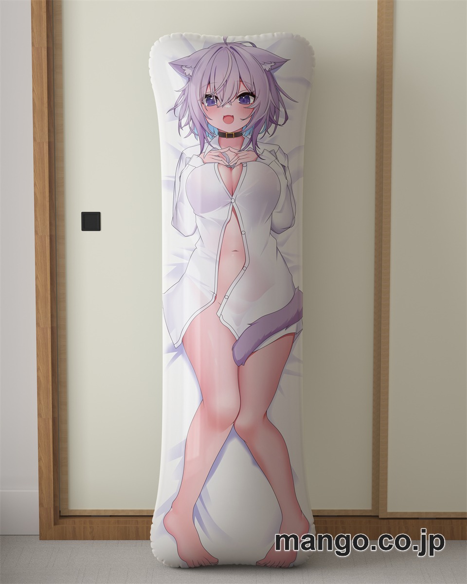 アニメ抱き枕カバー[バーチャルYouTuber]猫又おかゆ大型クッションキャラクターグッズPVC製コレクション用 ビッグサイズ 等身大クッション 立体キャラクターアイテム