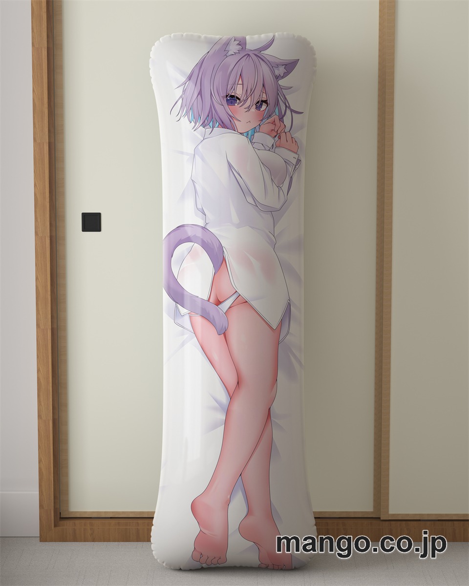 アニメ抱き枕カバー[バーチャルYouTuber]猫又おかゆ大型クッションキャラクターグッズPVC製コレクション用 ビッグサイズ 等身大クッション 立体キャラクターアイテム 2