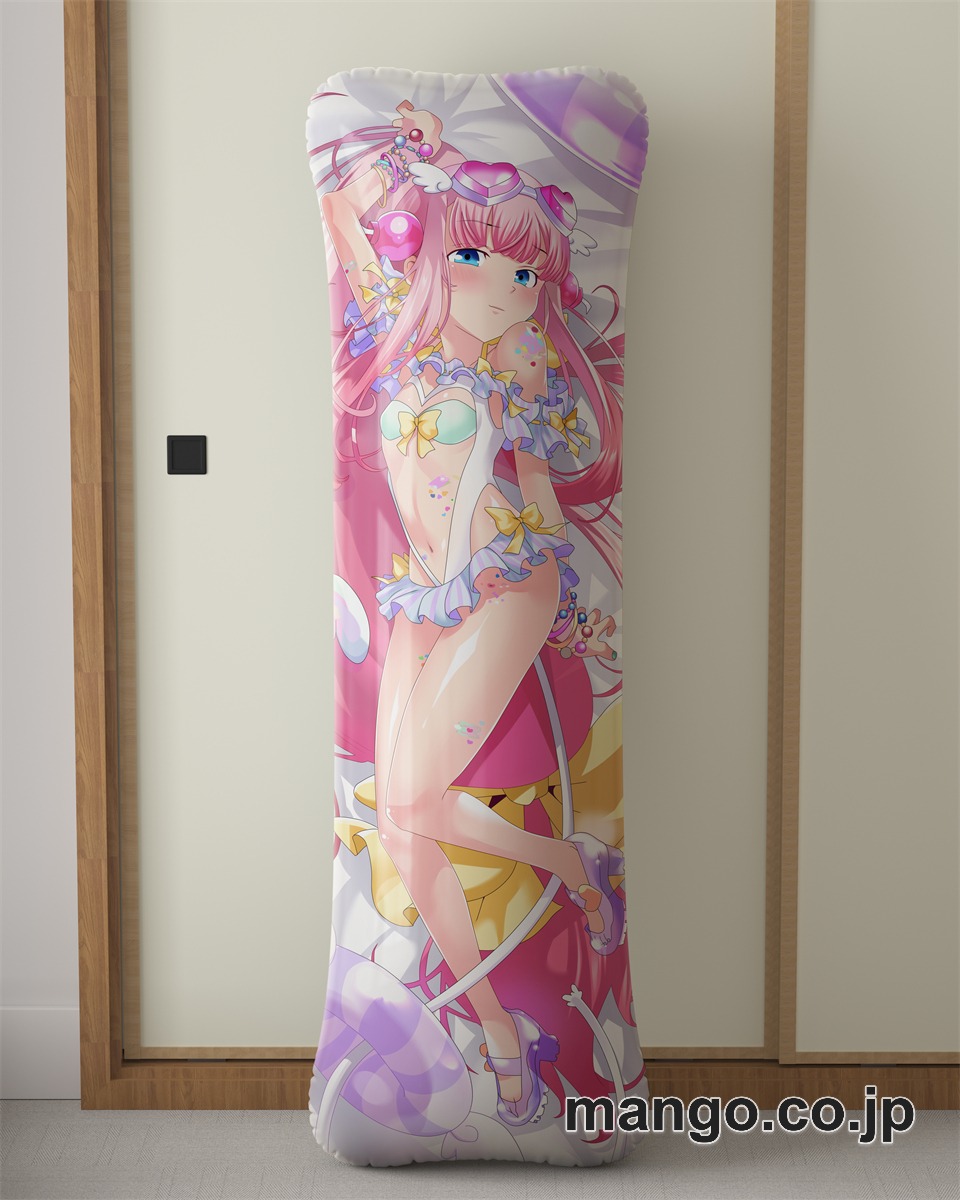 アニメ抱き枕カバー【ボンバーガール】モモコ大型クッションキャラクターグッズPVC製コレクション用｜PVC エアクッション 等身大サイズ 立体ディスプレイ 2