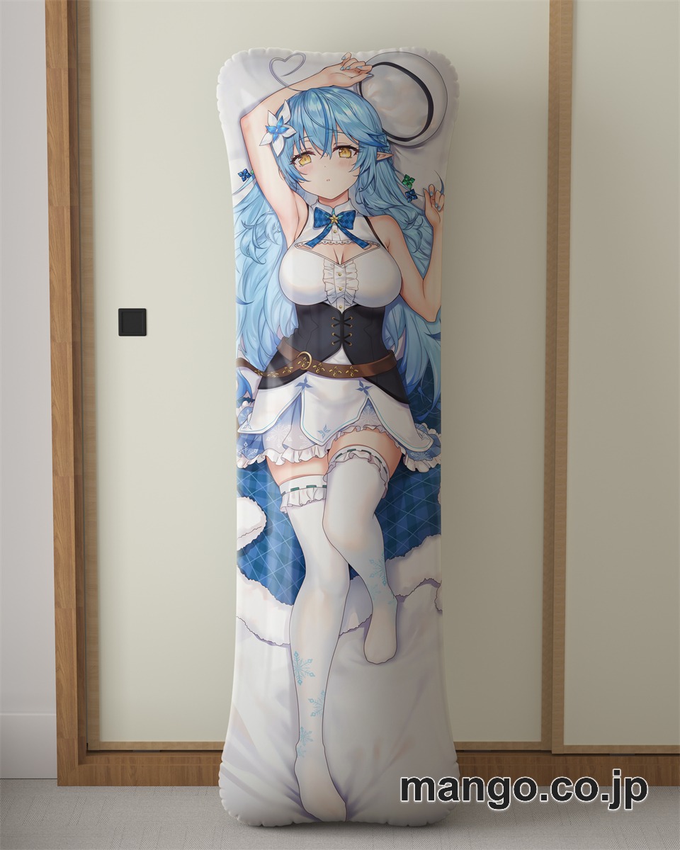 アニメ抱き枕カバー雪花ラミィ大型クッションキャラクターグッズPVC製コレクション用 等身大ビニールクッション 抱き枕 アニメ・キャラグッズ