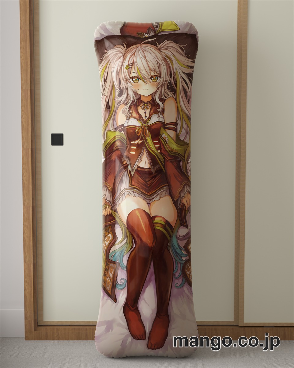 アニメ抱き枕カバー【バーチャルYoutuber】鴨見カモミ大型クッションキャラクターグッズPVC製コレクション用｜空気ビニール製 等身大抱き枕 コレクション向けグッズ 2