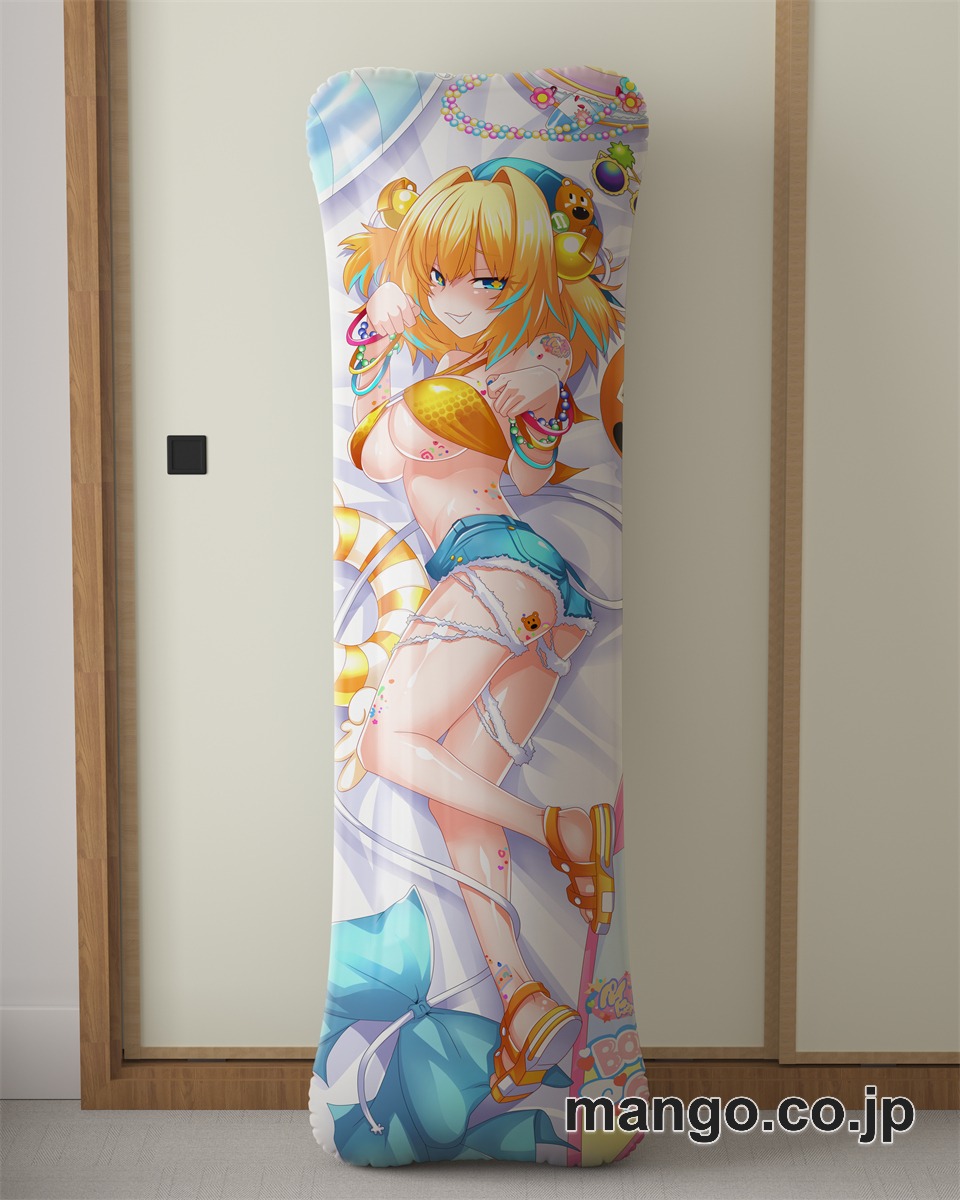 アニメ抱き枕カバー【ボンバーガール】パイン大型クッションキャラクターグッズPVC製コレクション用｜空気ビニール製 等身大抱き枕 コレクション向けグッズ 2