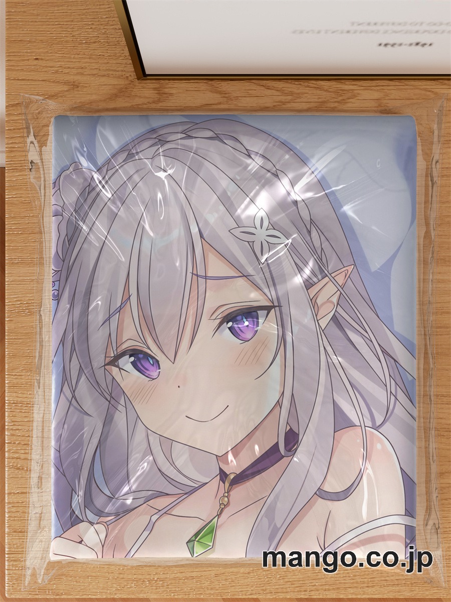 アニメ抱き枕カバー【Re：ゼロから始める異世界生活】エミリア大型クッションキャラクターグッズPVC製コレクション用｜等身大エアクッション ビッグサイズ PVC製 アニメグッズ 3