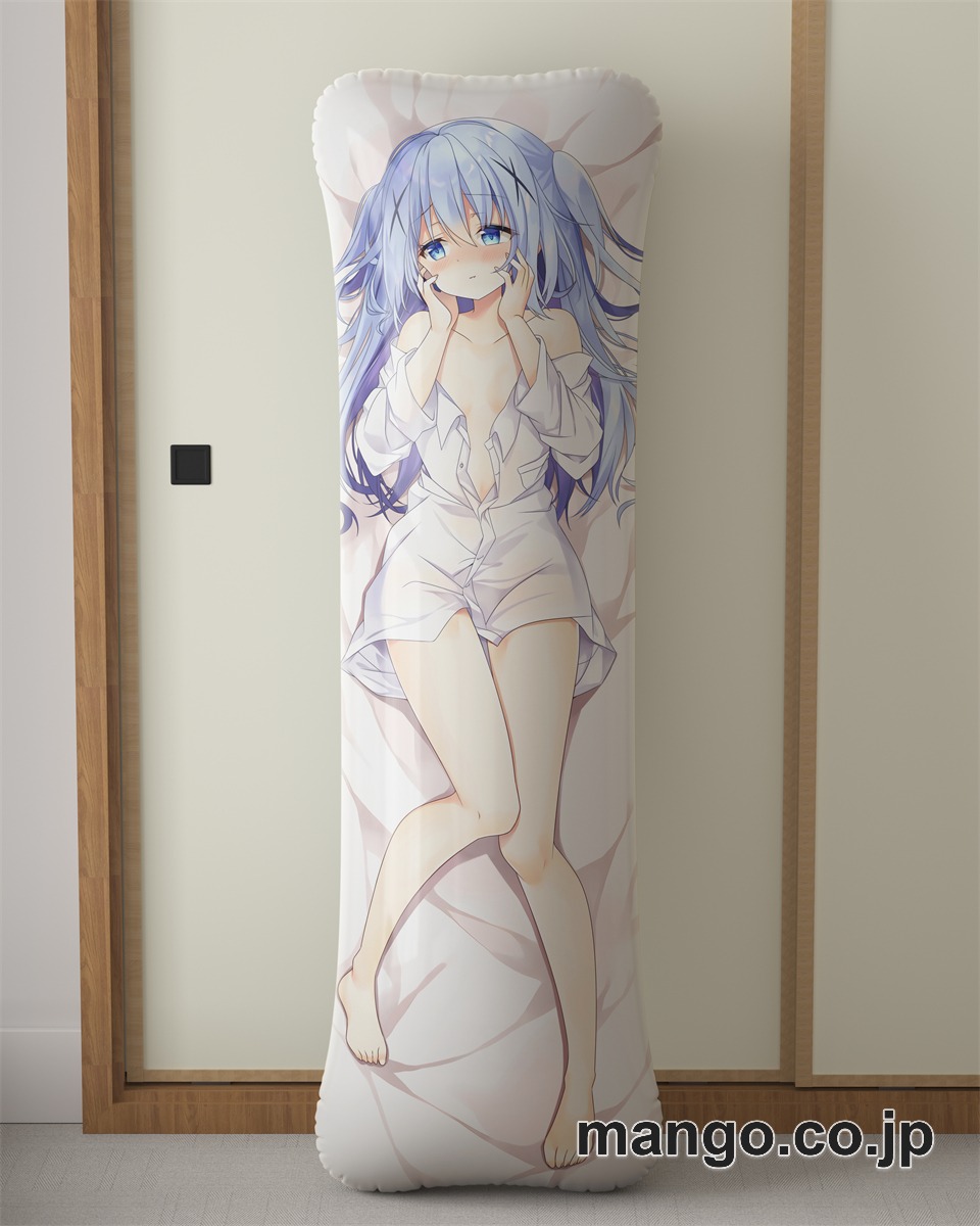 アニメ抱き枕カバー【ご注文はうさぎですか？】チノちゃん大型クッションキャラクターグッズPVC製コレクション用 ビッグサイズ 等身大クッション 立体キャラクターアイテム